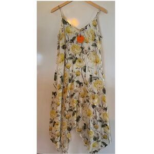 Patrizia Luca Milano yellow floral sundress small new with tags